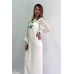 Embroidered dress "Cornflower Dreams 6" milk